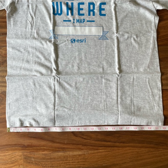 NWT Esri The Science of Where I Map Grey/Gray T-Shirt - Picture 4 of 9